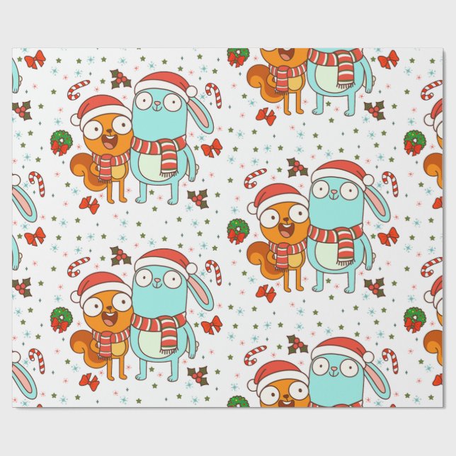 Kiff und Barry Urlaub Geschenkpapier (Flach)