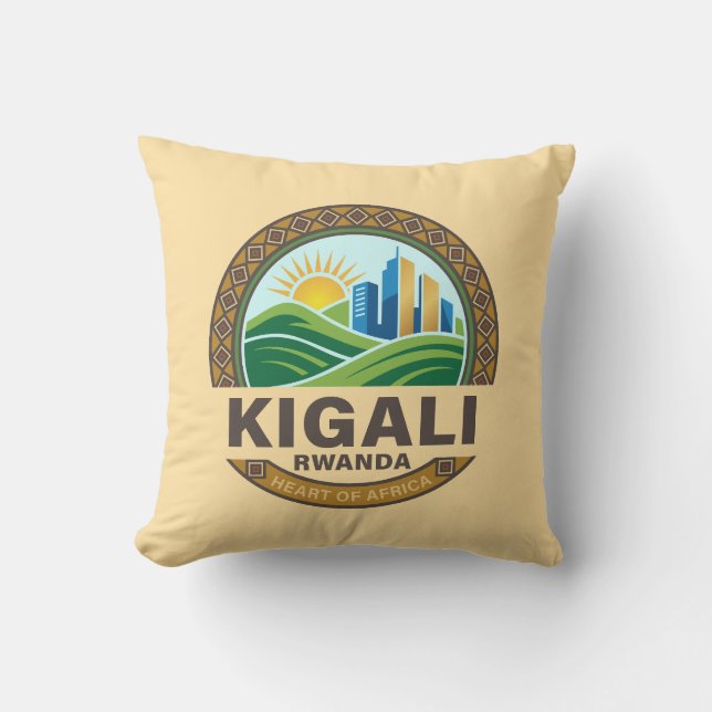 Kigali Ruanda Afrika Kissen (Vorderseite)