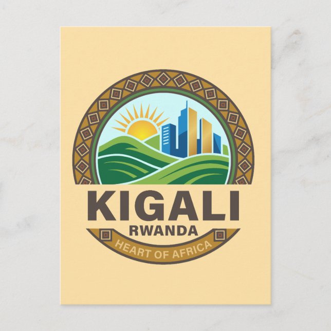 Kigali Ruanda Afrika Postkarte (Vorderseite)