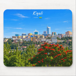 Kigali, Ruanda - Moderne Stadtlandschaft Skyline Mousepad