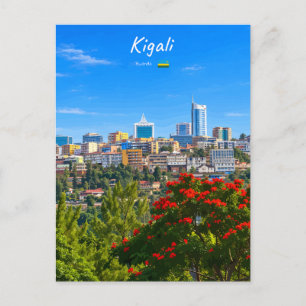 Kigali, Ruanda - modernes Stadtbild Panorama Postkarte