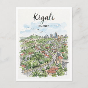 Kigali Ruanda Postkarte