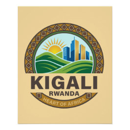 Kigali Rwanda Africa Poster