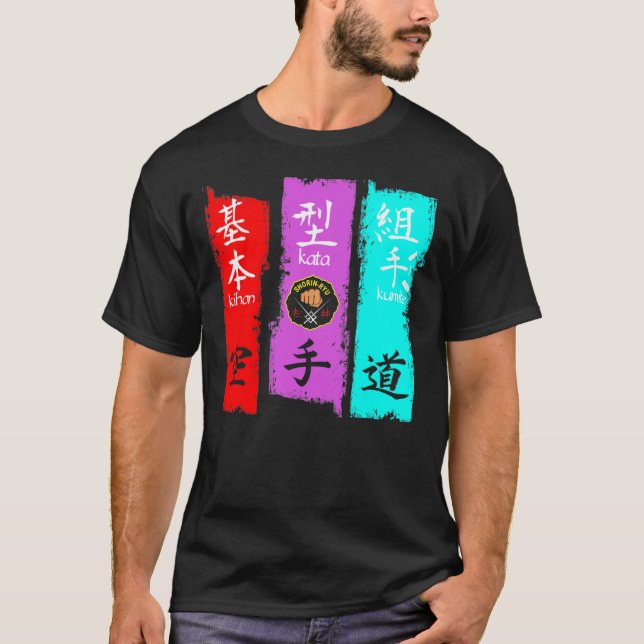 Kihon Kata Kumite - Shorin Ryu Karate T - Shirt (Vorderseite)