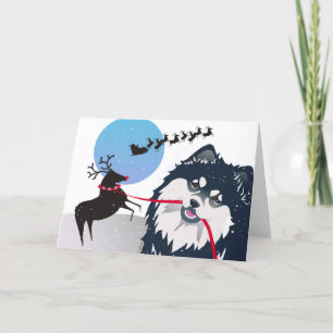 KIITOS SANTA -Finnischer Lapphund PERSONALISIEREN  Karte