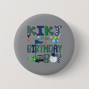 Kiki des Geburtstagsjungen Hole In One Golf-Fan Button