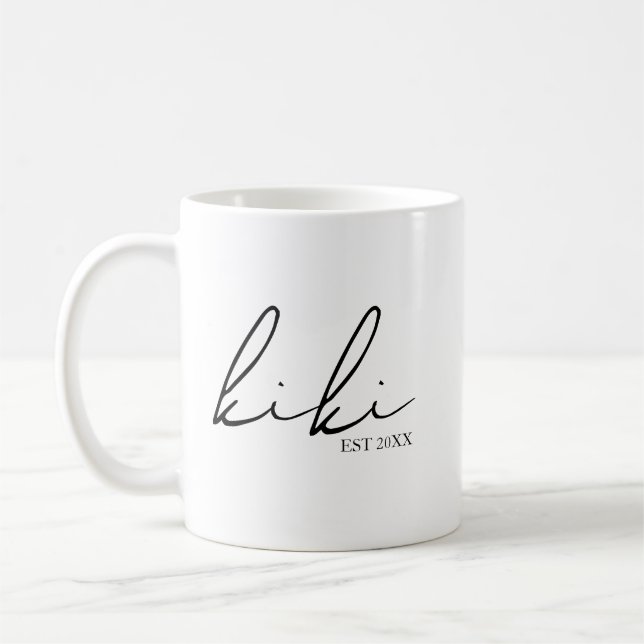 Kiki etabliert | Kiki Geschenk süß  Kaffeetasse (Links)