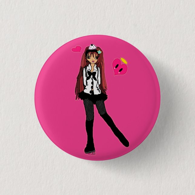 KiKi Miniknopf Button (Vorderseite)