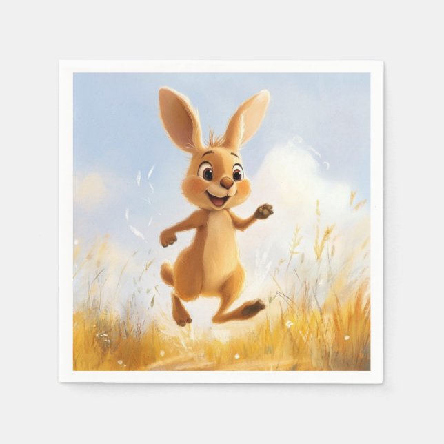 Kiki the Bunny Serviette (Vorderseite)