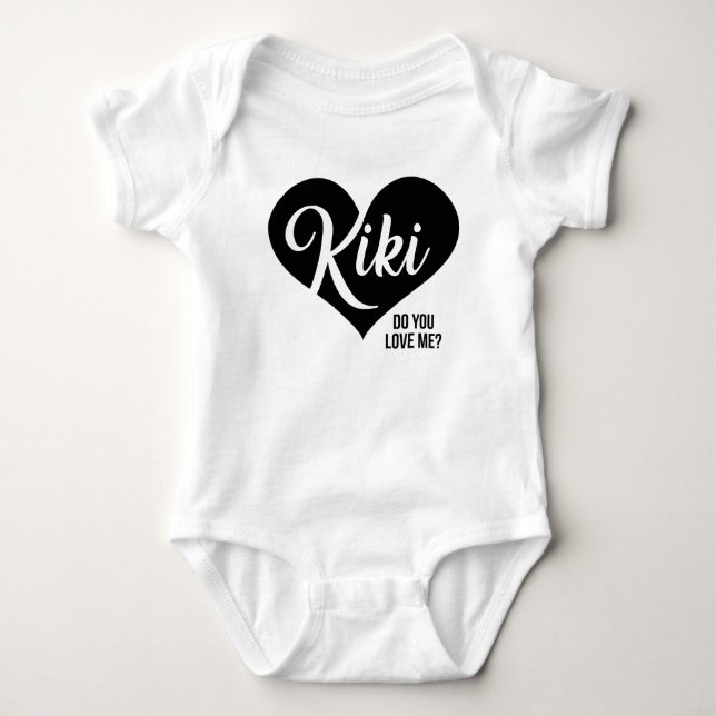 Kiki - tun Sie Liebe ich? - Baby Playsuit Strampler (Vorderseite)