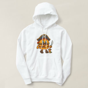 KikiBurger der Pirat – Süße Lebensmittel-Maskottch Hoodie