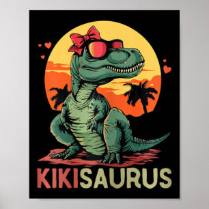 Kikisaurus Dino Dinosaur Kiki-saurus T-rex Mutter' Poster