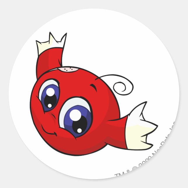 Kiko Red Runder Aufkleber (Vorderseite)