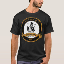 Kiko Threads Schwarze Label-Sammlung T-Shirt