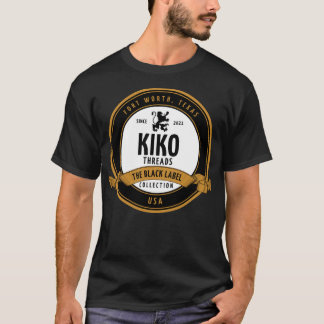 Kiko Threads Schwarze Label-Sammlung T-Shirt