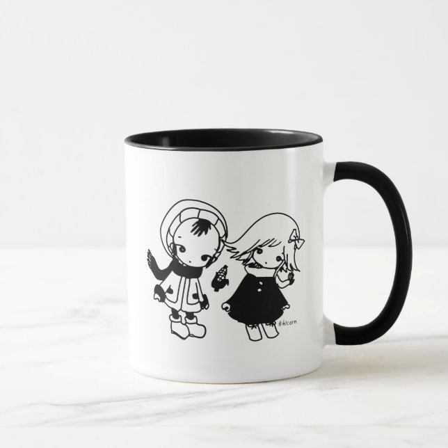 Kikuo Music Radio / Hoshi-kun Tsuki-chan Mug Tasse (Rechts)