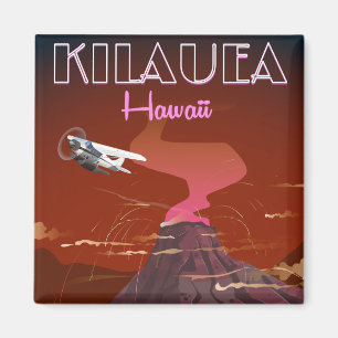 Kilauea Hawaii-Flugplakat Magnet
