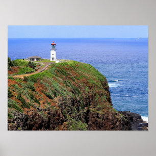 Kilauea Lighthouse auf Kauai Poster