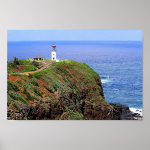 Kilauea Lighthouse auf Kauai Poster