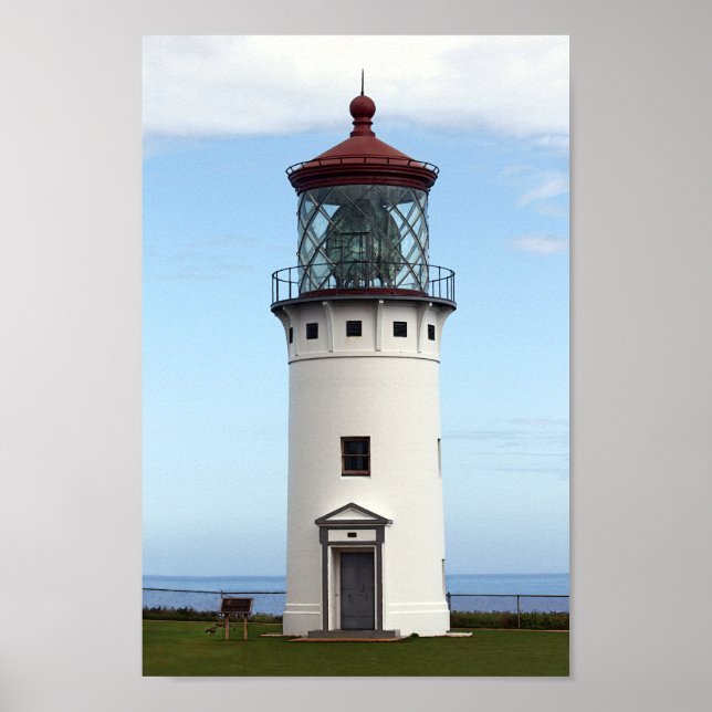 Kilauea Lighthouse auf Kauai Poster (Vorne)