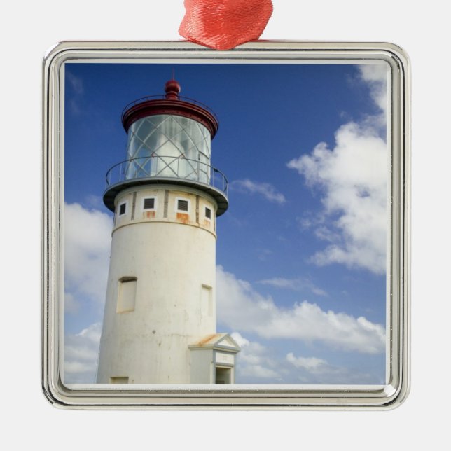 Kilauea Lighthouse Silbernes Ornament (Vorne)