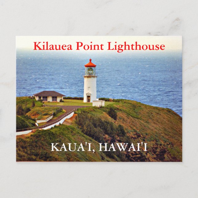 Kilauea Point Lighthouse, Kaua'i, Hawai'i Postcard Postkarte (Vorderseite)
