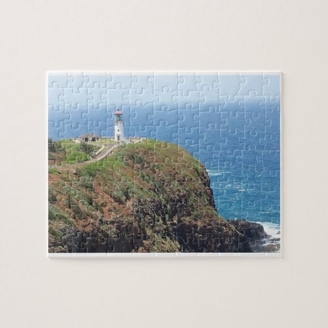 Kilauea Punkt-Leuchtturm-Puzzlespiel Puzzle (Horizontal)