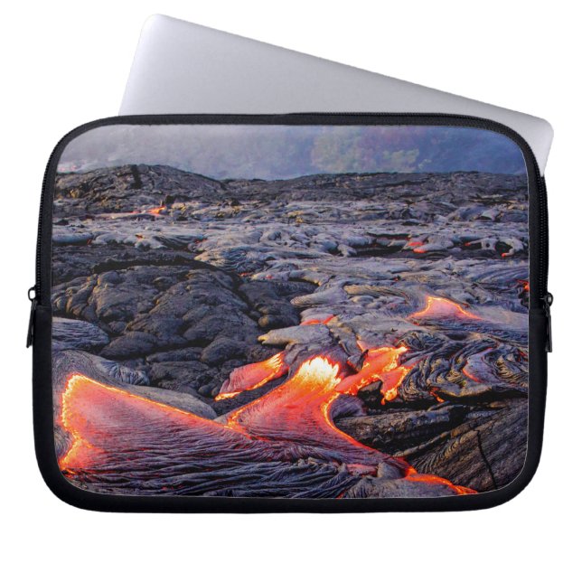 Kilauea Red Hot Lava Flow Laptopschutzhülle (Vorderseite)