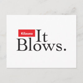 Kilauea Vulkan: Es bläst Postkarte