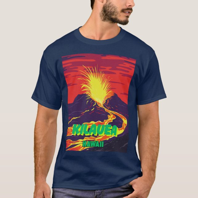 Kilauea-Vulkan T-Shirt (Vorderseite)