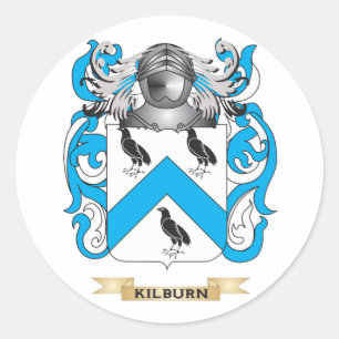 Kilburn Coat of Arms (Familienwappen) Runder Aufkleber