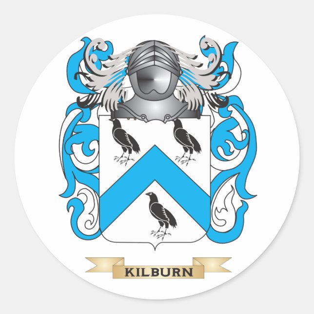 Kilburn Coat of Arms (Familienwappen) Runder Aufkleber (Vorderseite)