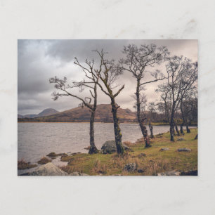 Kilchurn Castle an der Uferlinie von Loch Awe Feiertagspostkarte