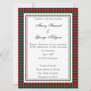 Kilgore Scottish Wedding Einladung