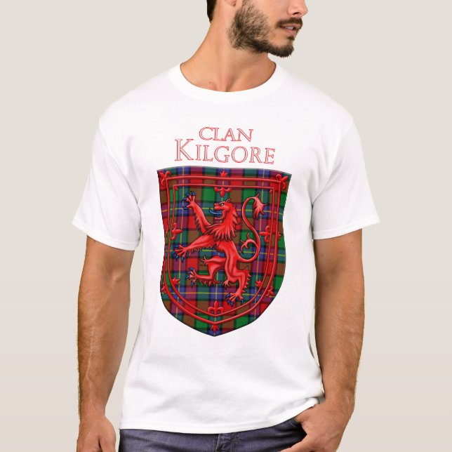 Kilgore Tartan Scottish Kariert Lion Rampant T-Shirt (Vorderseite)