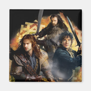 Kili, BILBO BAGGINS™ & THORIN OAKENSHIELD™ Art Magnet