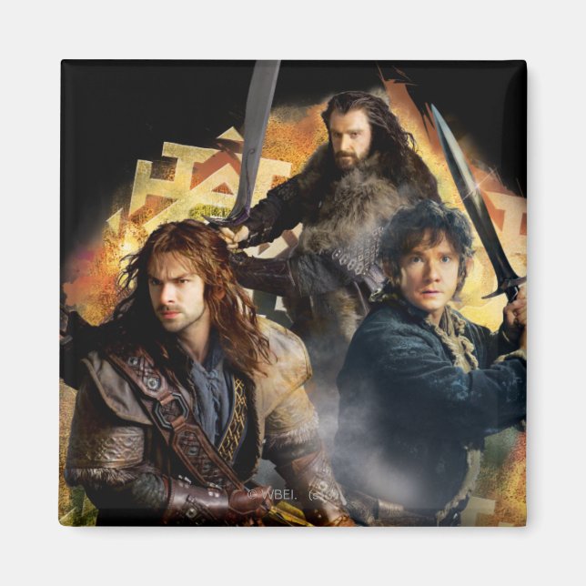 Kili, BILBO BAGGINS™ & THORIN OAKENSHIELD™ Art Magnet (Vorne)