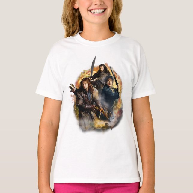 Kili, BILBO BAGGINS™ & THORIN OAKENSHIELD™ Art T-Shirt (Vorderseite)