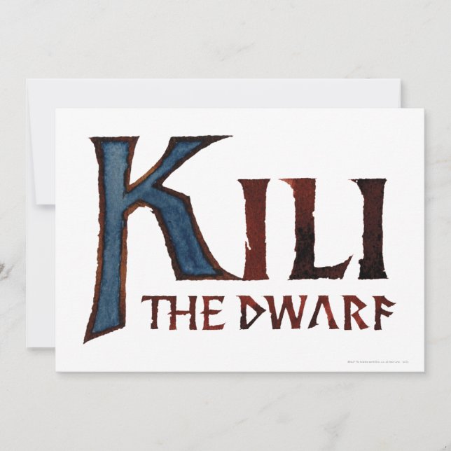 KILI DEN DWARF™-Namen (Vorderseite)