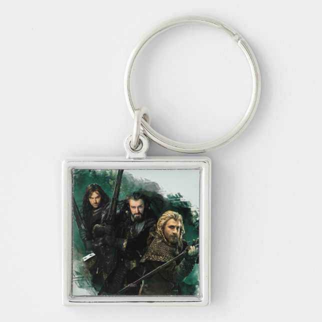 Kili, THORIN OAKENSHIELD™, & Fili Graphic Schlüsselanhänger (Vorne)