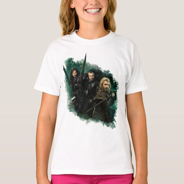 Kili, THORIN OAKENSHIELD™, & Fili Graphic T-Shirt (Vorderseite)