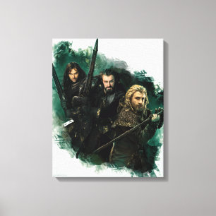 Kili, THORIN OAKENSHIELD™ u. Fili Grafik Leinwanddruck