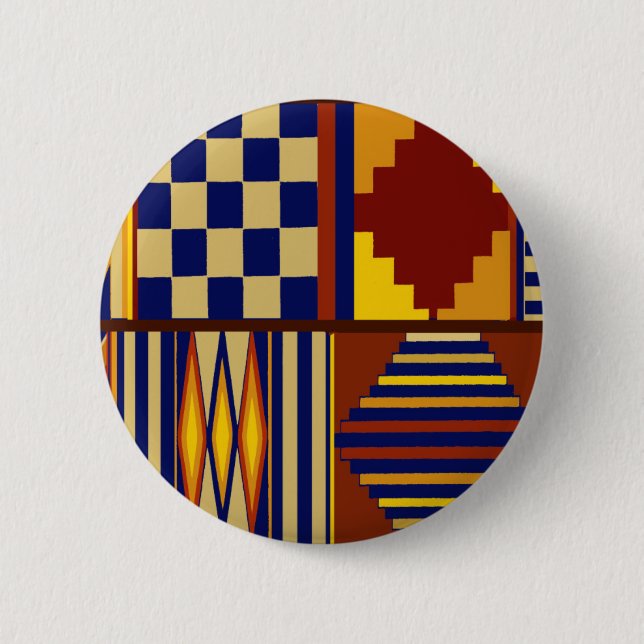 Kilim Prayer Rug Design Button (Vorderseite)