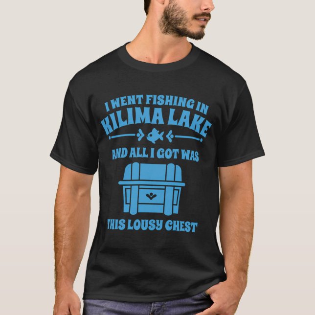 Kilima-See-Angeln T-Shirt (Vorderseite)