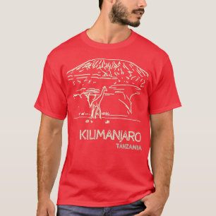 Kilimandscharo Tansania Afrika Giraffe T-Shirt