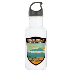 Kilimandscharo Tansania Afrika Vintage Edelstahlflasche