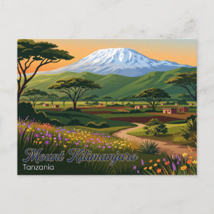 Kilimandscharo Tansania Postkarte
