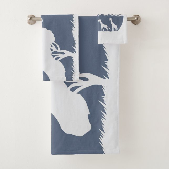 Kilimanjaro (blau) badhandtuch set (Insitu)
