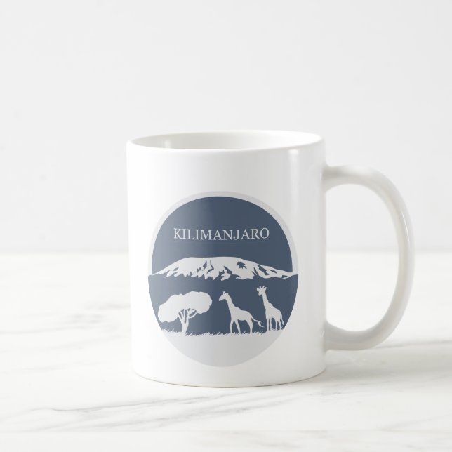 Kilimanjaro (blau) kaffeetasse (Rechts)