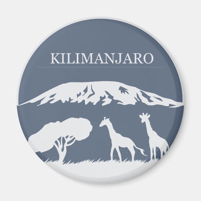 Kilimanjaro (blau) magnet (Vorne)